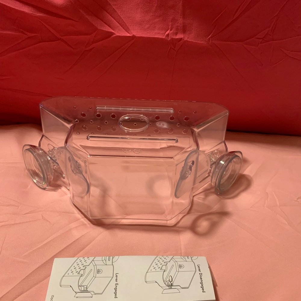 Thick plastic corner shower shelf